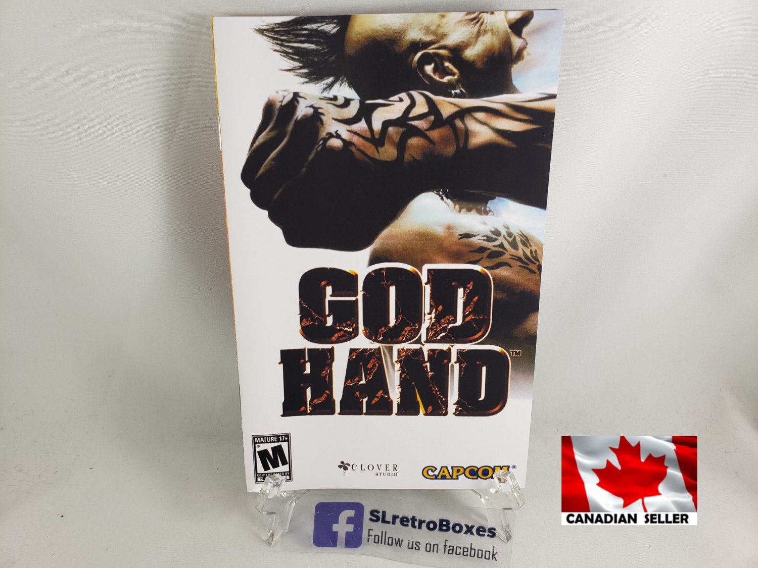 MANUAL PS2 - GOD HAND - SONY Playstation 2 Replacement Instruction Booklet
