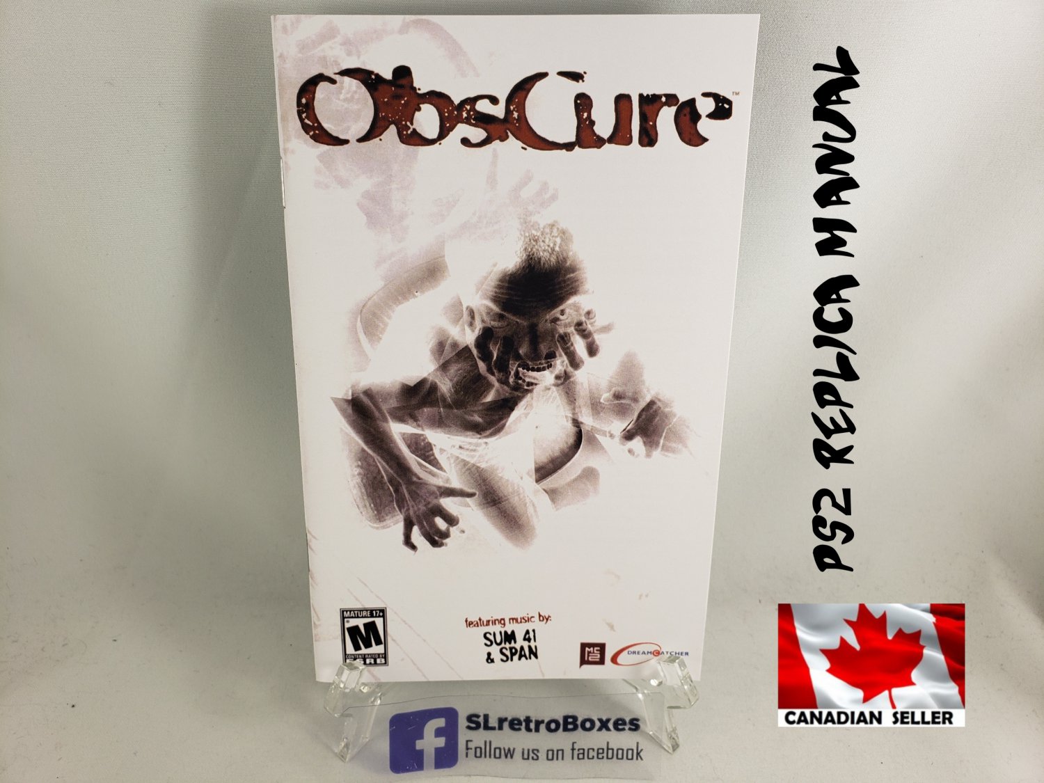 MANUAL PS2 - OBSCURE - SONY Playstation 2 Replacement Instruction Booklet