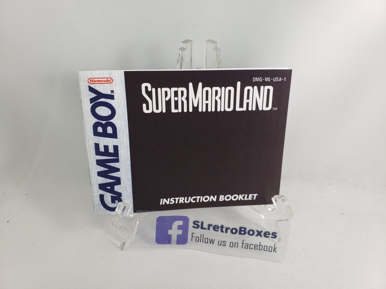 MANUAL GAME BOY = SUPER MARIO LAND Gameboy Replacement Instruction Booklet