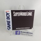 MANUAL GAME BOY = SUPER MARIO LAND Gameboy Replacement Instruction Booklet