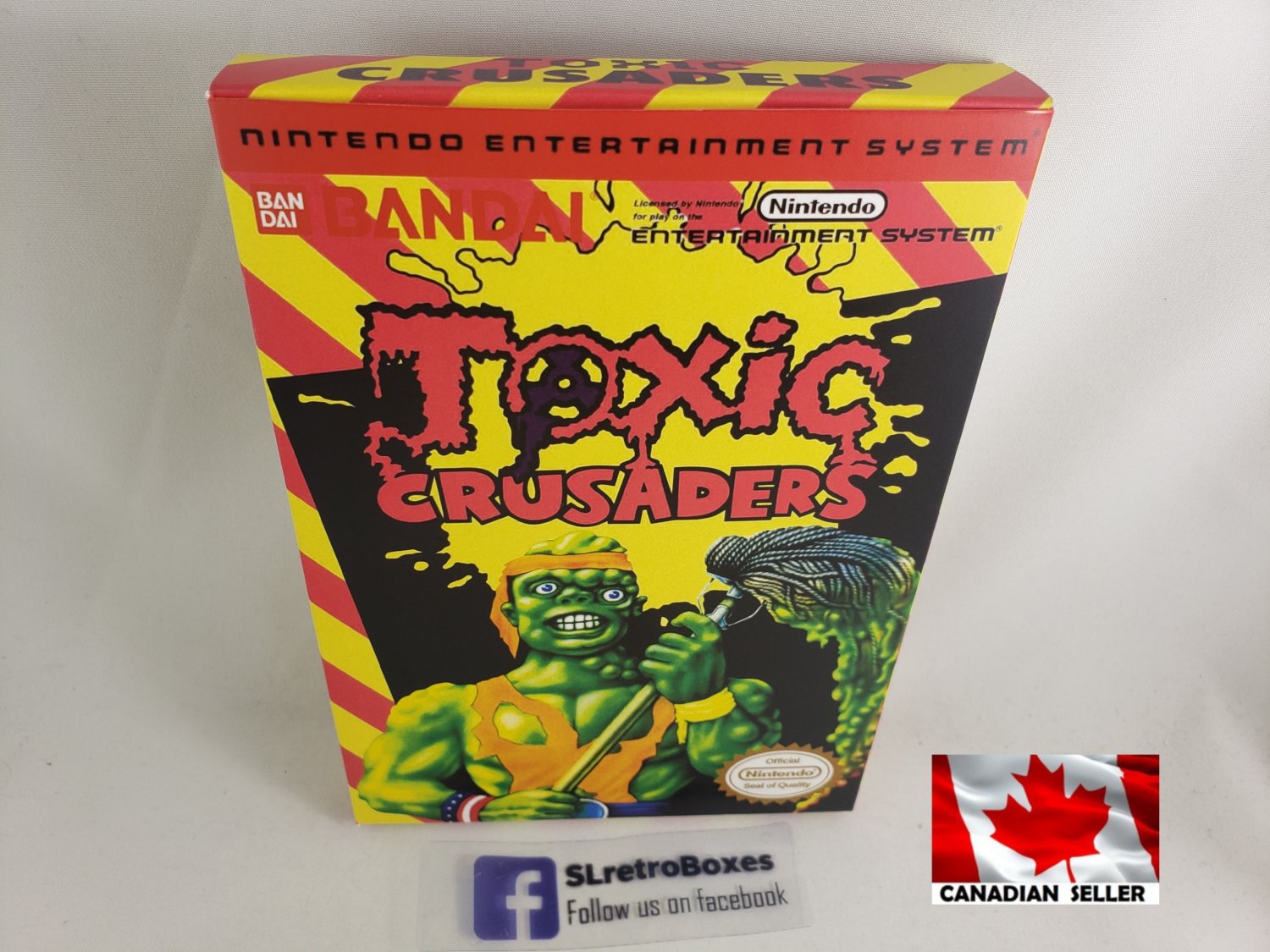 TOXIC CRUSAUDERS - NES, Nintendo Custom replacement BOX optional w/ Dust Cover & PVC Protector