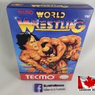 TECMO WORLD WRESTLING - NES, Nintendo Custom replacement BOX optional w/ Dust Cover & PVC Protector