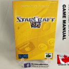 MANUAL N64 - STAR CRAFT 64 - Nintendo64 Replacement Instruction Manual Booklet StarCraft