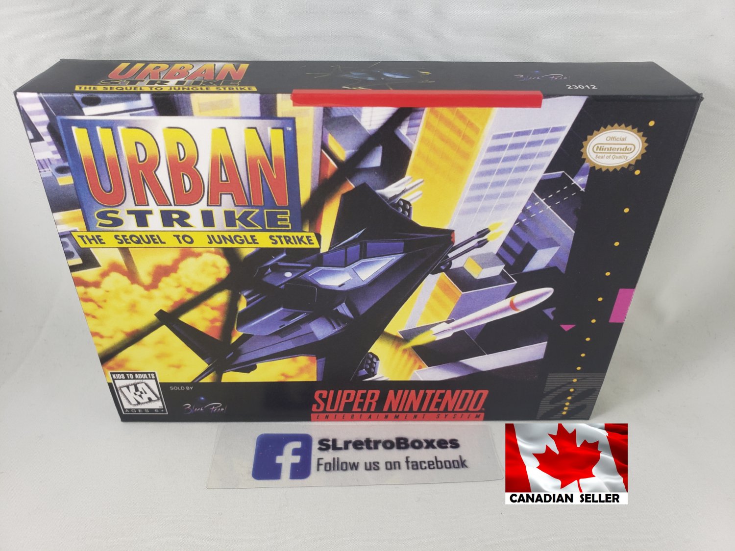 URBAN STRIKE - SNES, Super Nintendo replacement Box optional w/ Insert Tray & PVC Protector