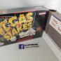 VEGAS STAKES - SNES, Super Nintendo replacement Box optional w/ Insert Tray & PVC Protector