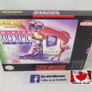 WINTER OLYMPIC GAMES - SNES, Super Nintendo replacement Box optional w/ Insert Tray & PVC Protector