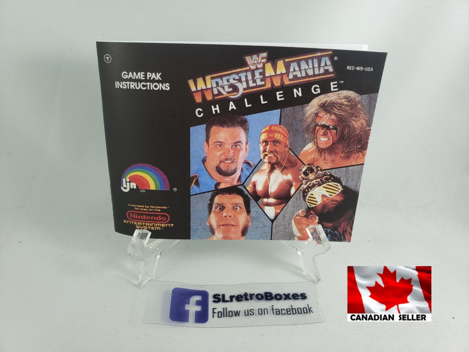 MANUAL NES - WWF WRESTLEMANIA CHALLENGE - Nintendo Replacement Instruction Manual Booklet