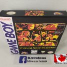 WWF RAW - Nintendo Game Boy Custom replica Box w/ Insert Tray & PVC Protector WRESTLING