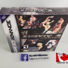 WWF SURVIVOR SERIES - Nintendo GBA Custom Box optional w/ Insert Tray & PVC Protector