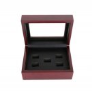 5 Holes Wooden Display Box for Super Bowl World Series Stanley Cup Championship Ring