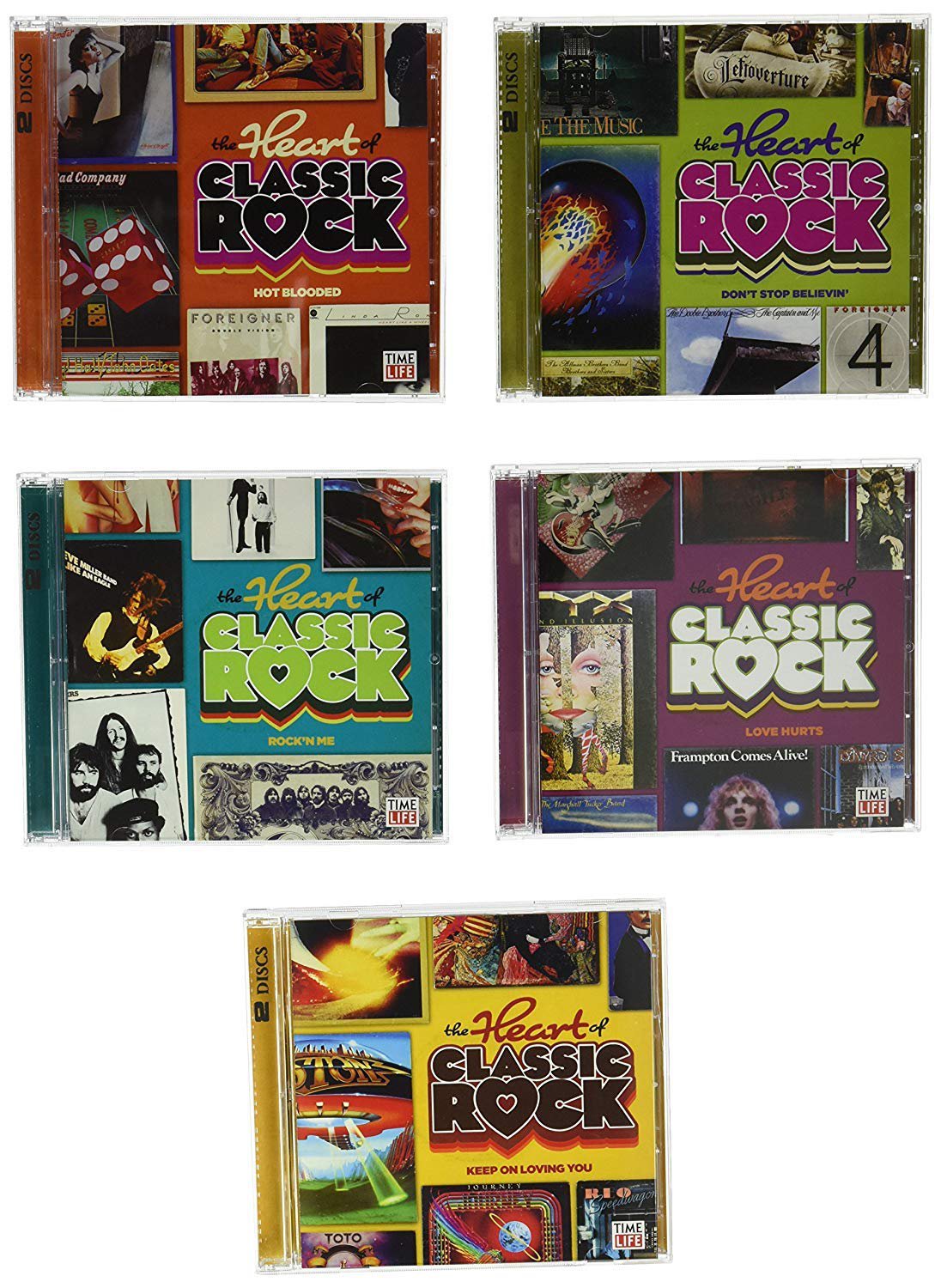 The Heart of Classic Rock by Time Life Box Set 10 CDS 114 Hits US ...