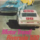 Riverside 500 Stock Car Road Race Program Riverside Raceway January 18, 1970