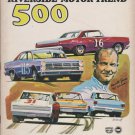 Riverside 500 Stock Car Road Race Program Riverside Raceway January 21, 1968