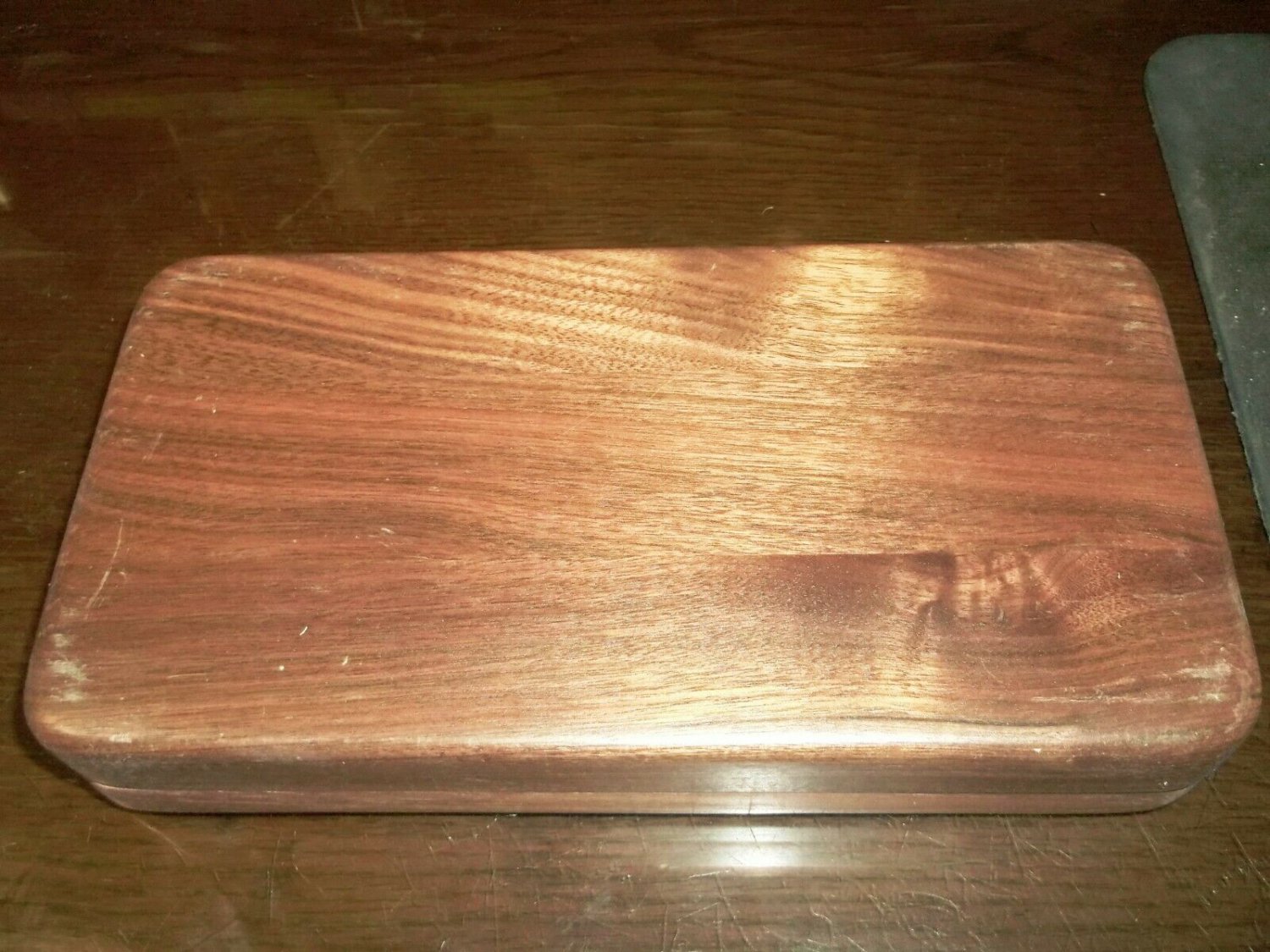 Vintage Engraved Wooden Budweiser Poker Set Early 1990'S by Gemaco