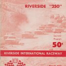 VINTAGE RIVERSIDE INT'L.. RACEWAY RIVERSIDE "250"  PROGRAM MAY 19, 1963 - RARE