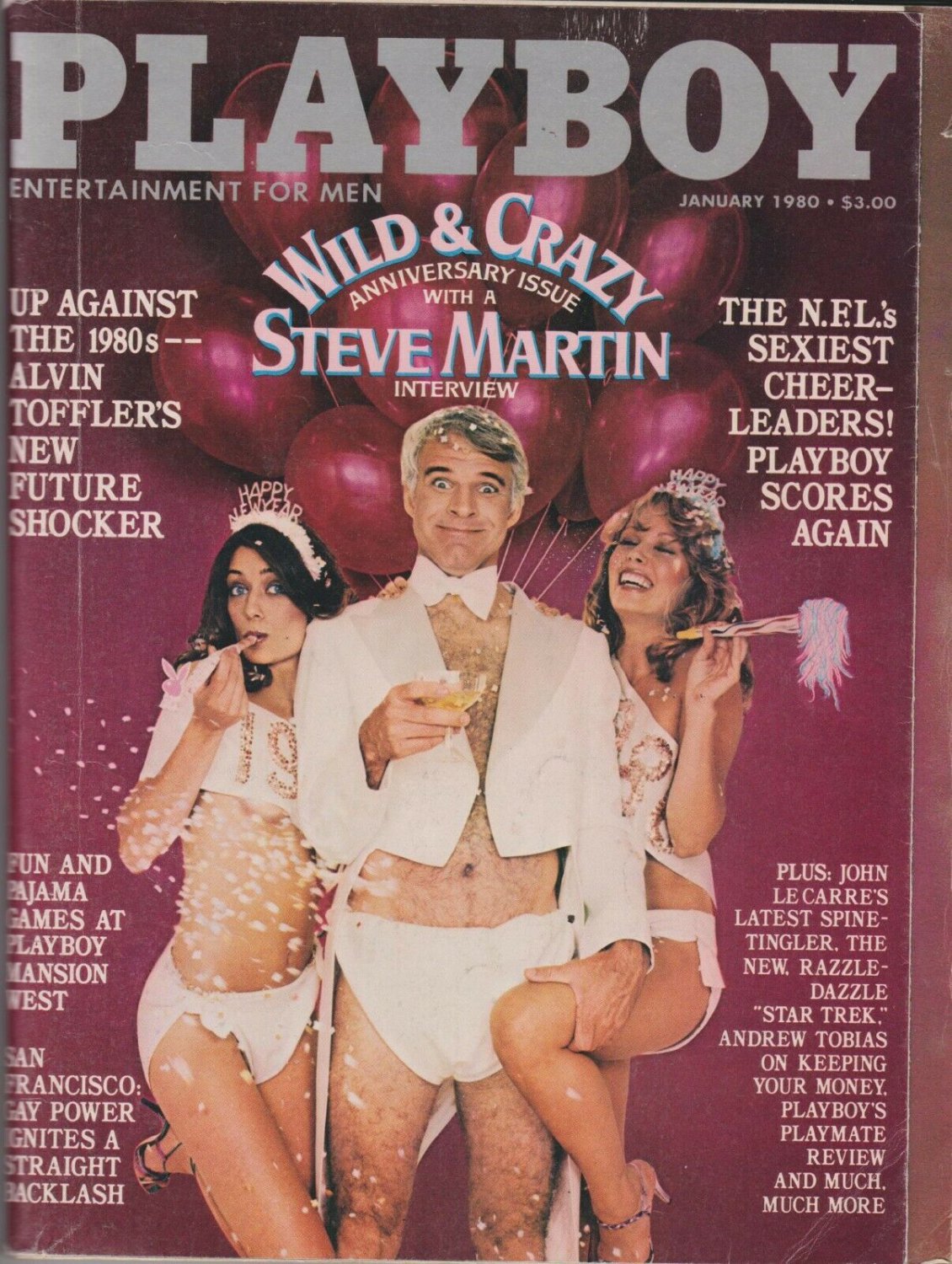PLAYBOY JANUARY 1980-A â GIG GANGLE â STEVE MARTIN â PLAYMATE REVIEW !!!