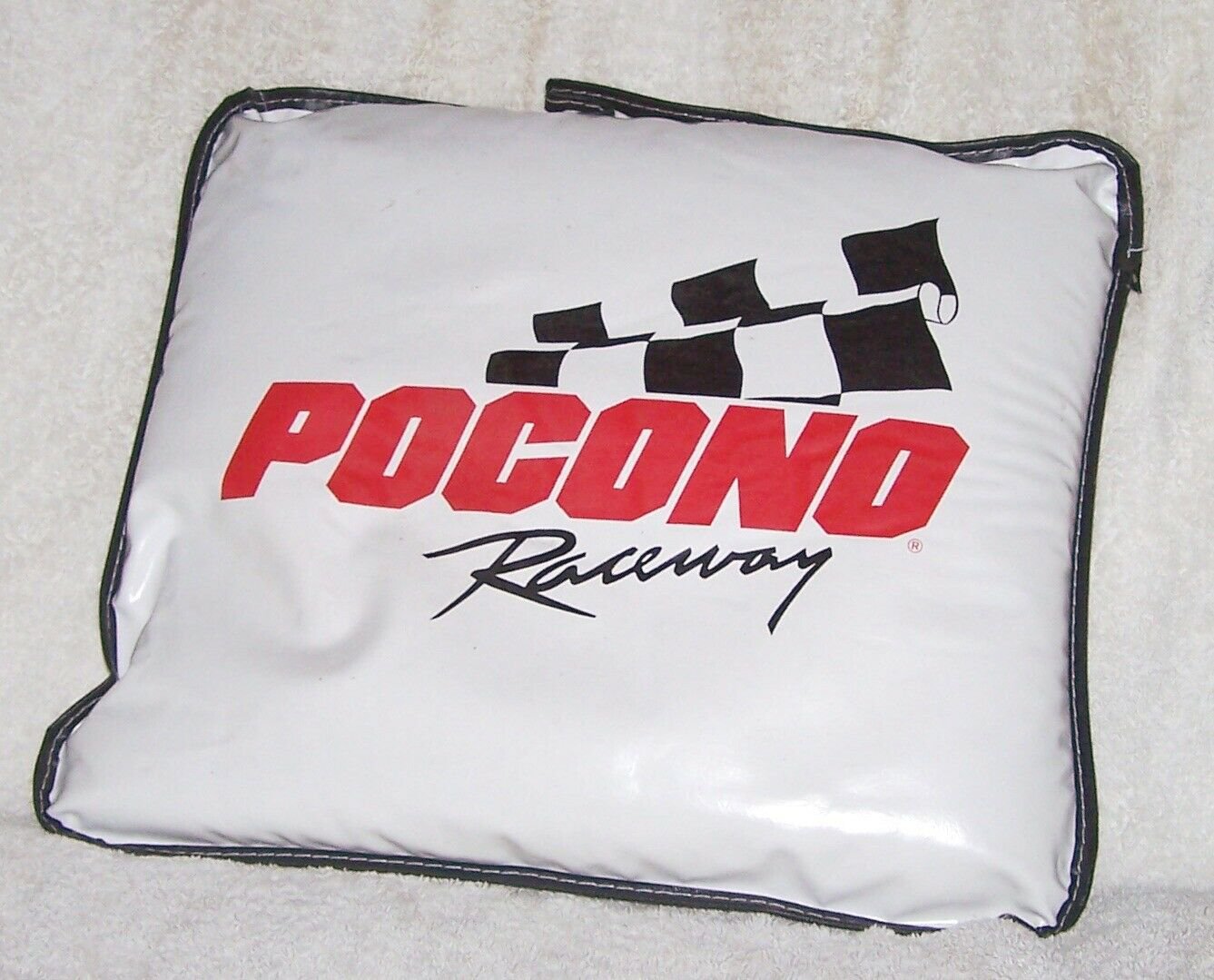 VINTAGE POCONO RACEWAY SEAT CUSHION NASCAR EXCELLENT CONDITION