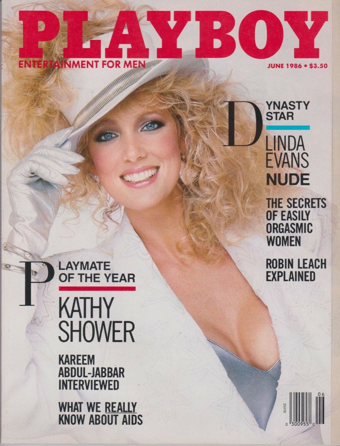 Playboy june 1986-A - pmoy kathy shower - linda evans nude.