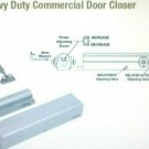 Door Closer DOORMERICA DC851 Commercial Heavy Duty Door Closer Black NOS