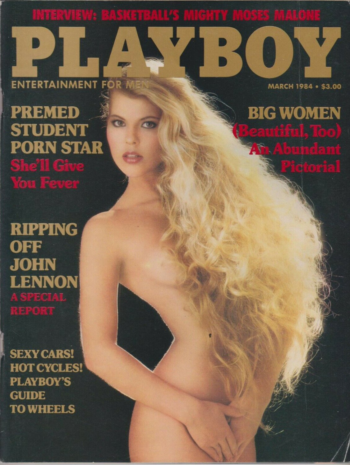 PLAYBOY MARCH 1984-B â�� DONA SPEIR â�� MOSES MALONE &a...