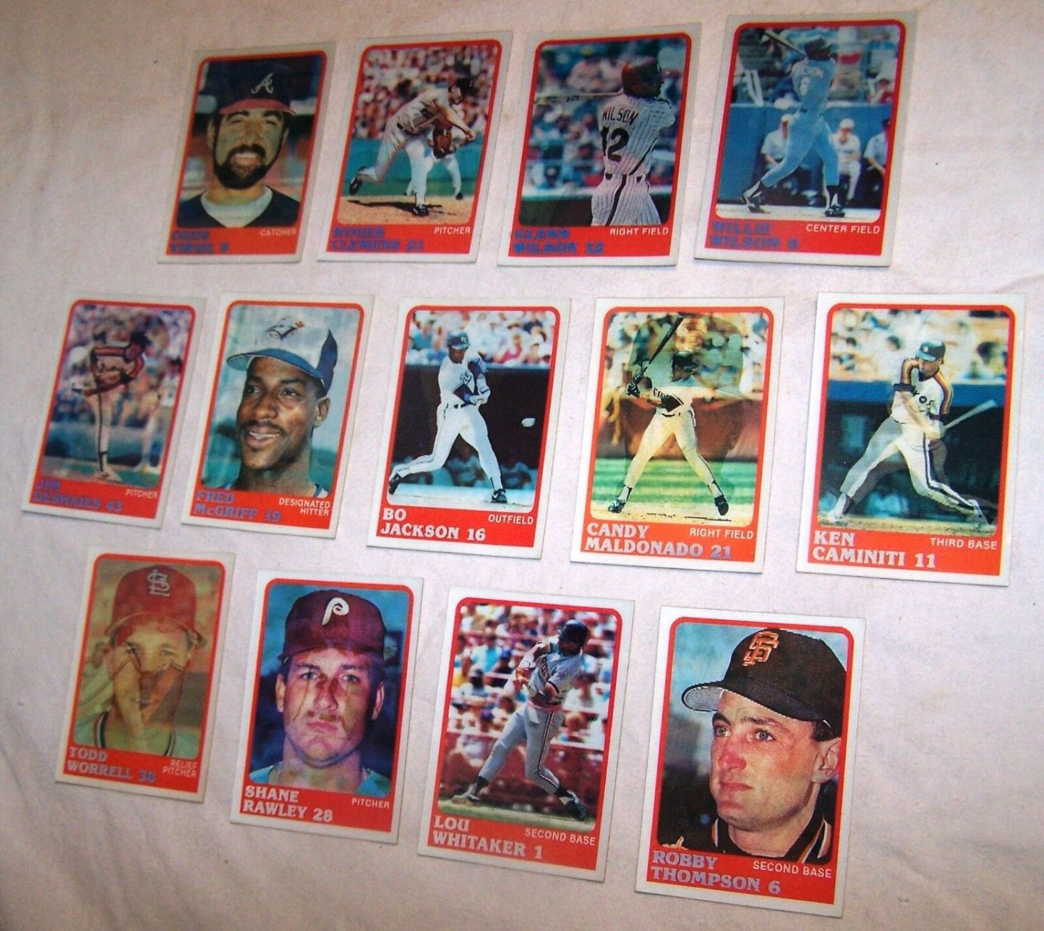 1987 Sportflics Baseball Cards Holograms Lot of 13 - ROGER CLEMENS!!!