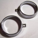 Pair of Vintage Unknown Dome Light Bezels Ford? Chevy? Mopar? GM?