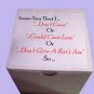 A RAT'S ASS -The Perfect Gift- Show that you Really do Care "GIVE A RAT'S ASS"-A