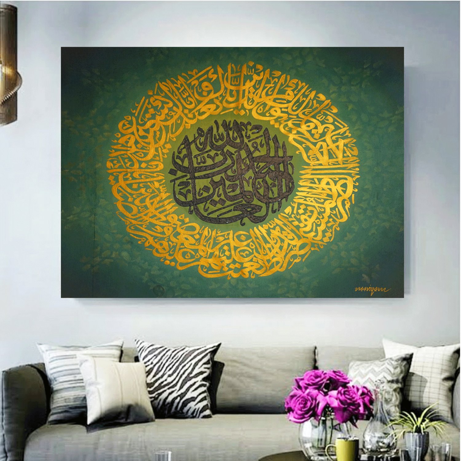 Calligraphy painting handmade..
