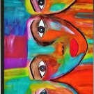 Three Faces Art Sketchbook - 100 Page Blank Hardcover A5 Art & Fashion Journal