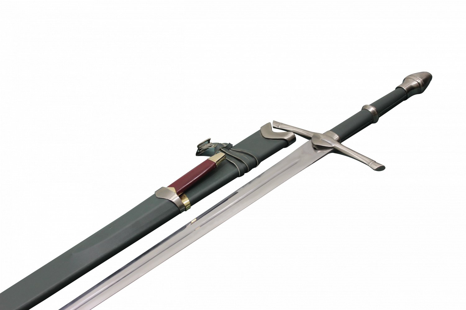 Aragorn Strider Ranger Sword with knife green color