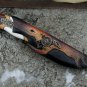 Most Prestigious Knife Fully Hand Engraved With Unique Leather Sheath Best Gift for your BF & GF