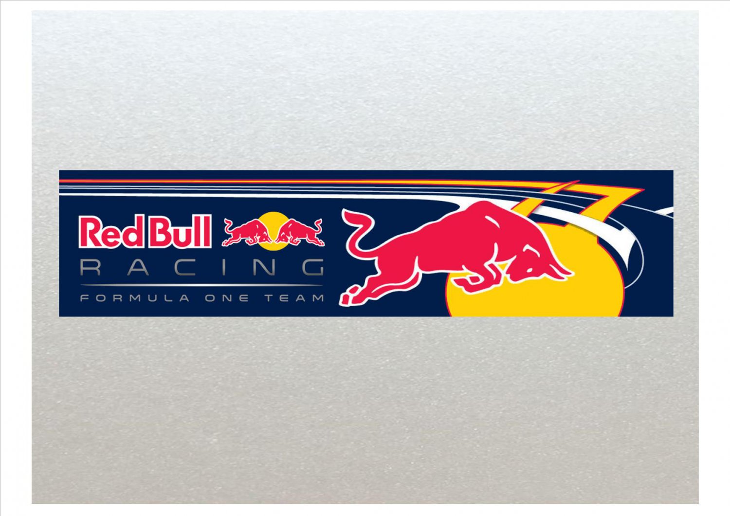 Large Red Bull Graphic Formula One (F1) Racing Flow Graphic Car Van Etc