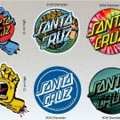 Santa Cruz Board Stickers Set X6 (Laminated) Includes Screaming Hands & Mermaid, Unique Set