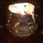 Golden Clay Candleholder
