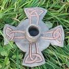 Celtic Clay Candleholder
