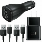 Samsung Galaxy S10 S9 S8 Note9 8 Fast Charge USB Type C Wall Charger Car Adapter