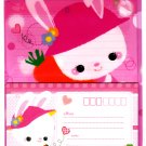 Japan Happy Smile Bunny Rabbit  Letter Set in Folder Kawaii