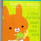 San-X Japan Suki to issyo Rabbit Mini Memo Pad Kawaii