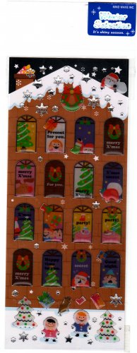 Mind Wave Japan Winter Selection Christmas Epoxy Sticker Sheet Kawaii