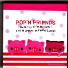 Kamio Japan Pop'n Friends Pigs Mini Memo Pad Kawaii