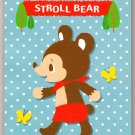 Daiso Japan Stroll Bear Memo Pad Kawaii