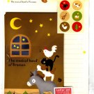 Daiso Japan The Musical Band of Bremen Letter Set with Stickers Kawaii