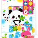 Daiso Japan Happy Clover Charm Letter Set with Stickers Kawaii