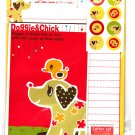 Daiso Japan Doggie & Chick Letter Set with Stickers Kawaii
