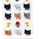 Ark Road Japan Cat Faces Sticker Sheet Kawaii