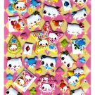 Crux Japan Nyan Nyan Love x Happy Puffy Sticker Sheet Kawaii