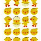 At Japan Yellow Chick Felt Sticker Sheet Kawaii