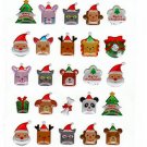 Active Japan Merry Christmas Cute Animals Epoxy Sticker Sheet Kawaii