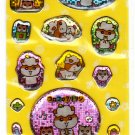Sanrio Japan Kuririn Hamster Sticker Sheet 2001 Kawaii