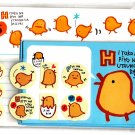 Alpha Japan Yellow Chick Letter Set with Stickers Kawaii